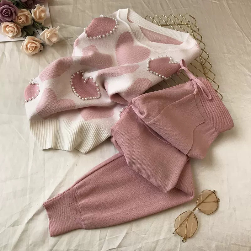 Knit Long Sleeve Co-ord Set