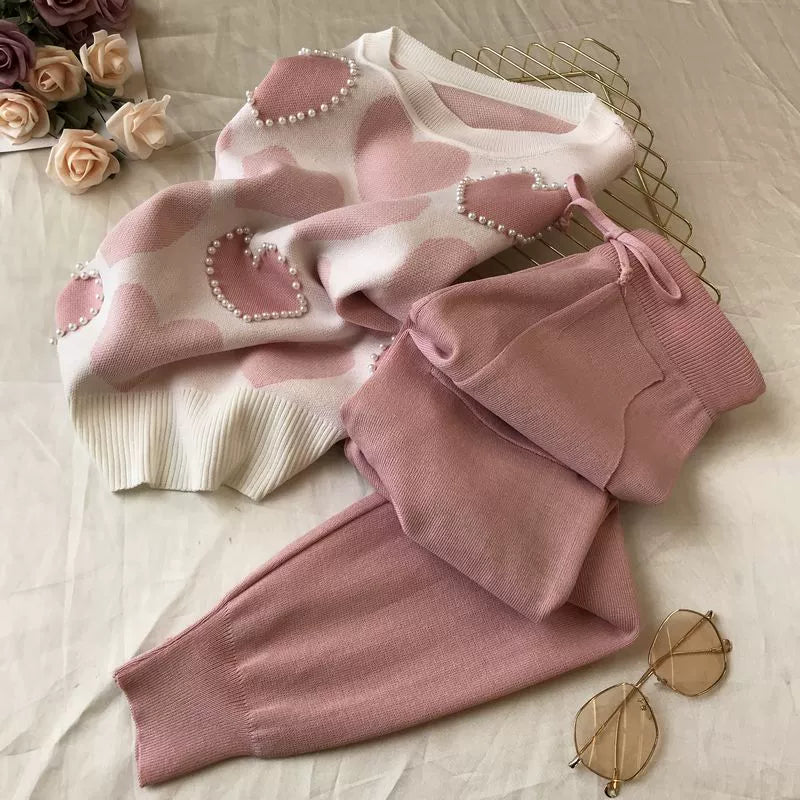 Knit Long Sleeve Co-ord Set