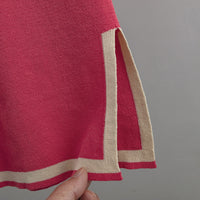 Contrast Split Short Sleeve & Wide Pants Set