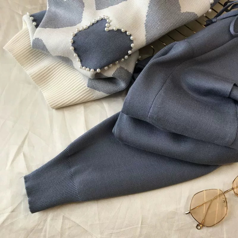 Knit Long Sleeve Co-ord Set