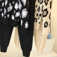 Leopard Pullover & Skinny Pants Set