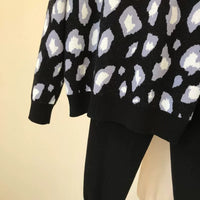 Leopard Pullover & Skinny Pants Set