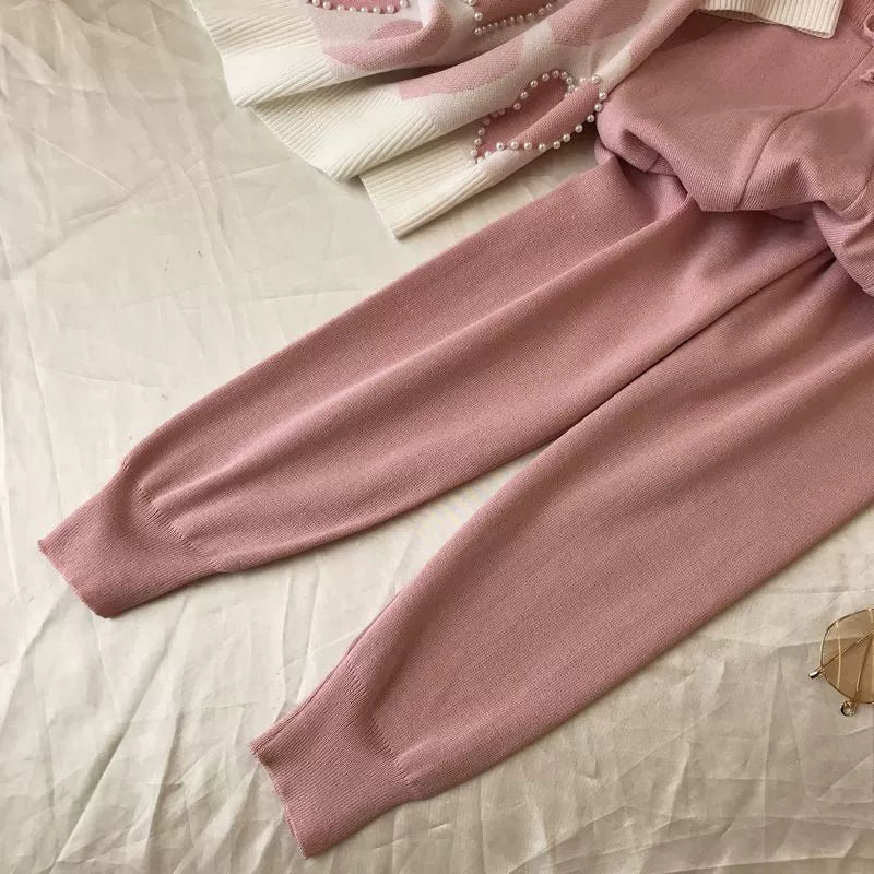 Knit Long Sleeve Co-ord Set