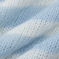 Loose Color Striped Contrast Pullover