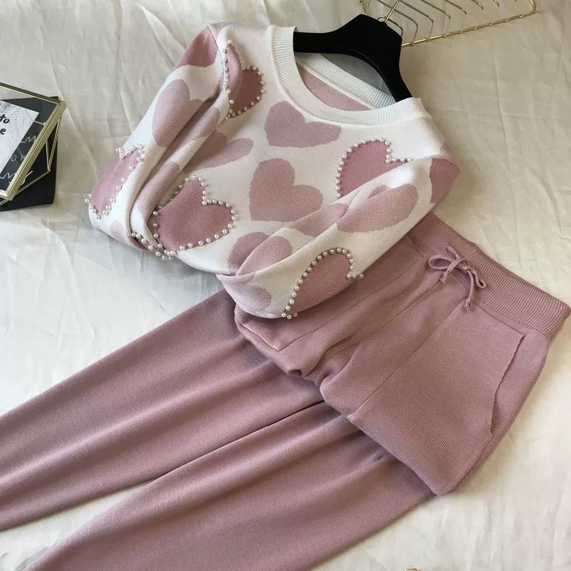 Knit Long Sleeve Co-ord Set