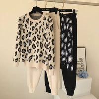 Leopard Pullover & Skinny Pants Set