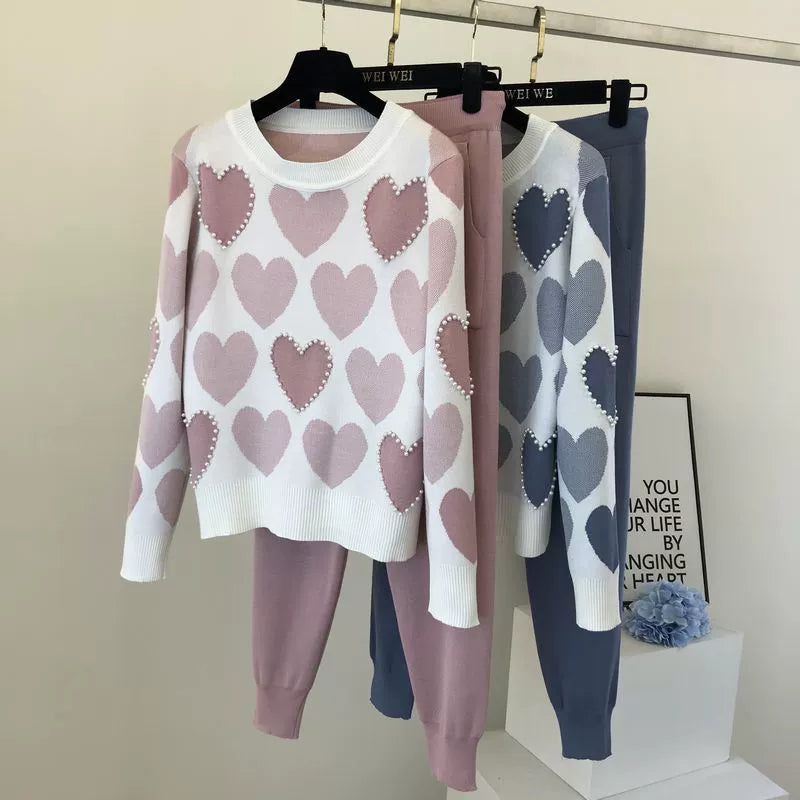 Knit Long Sleeve Co-ord Set