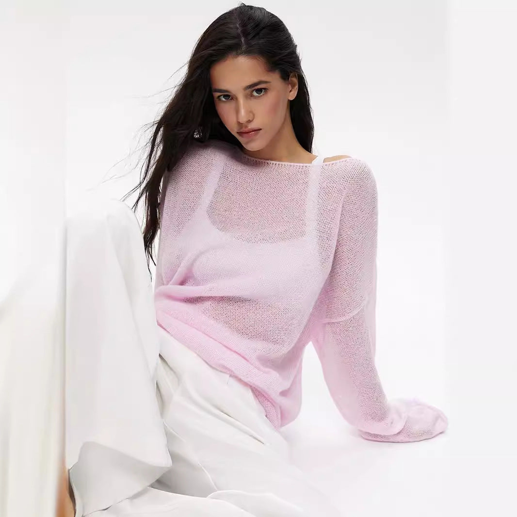 Lightweight Hollow Horn Sleeve T-Shirt