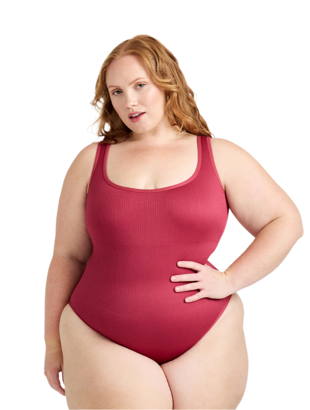 Ribbed Snatched Shapewear Bodysuit