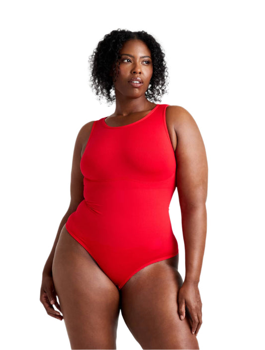 Round Neck Thong Bodysuit