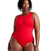 Round Neck Thong Bodysuit