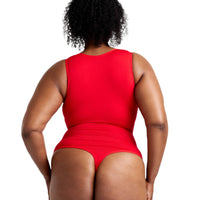 Round Neck Thong Bodysuit