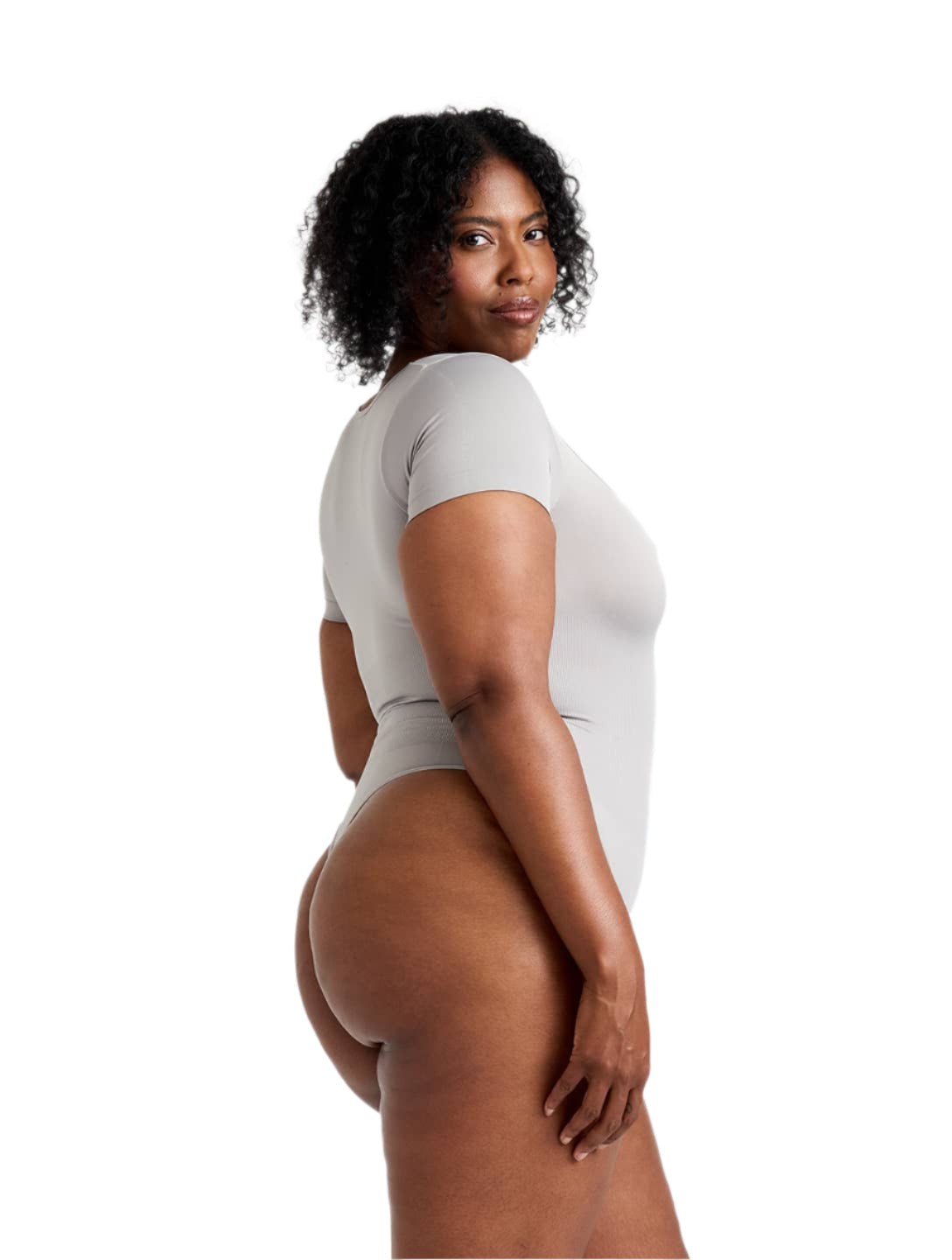 Square Neck Thong Bodysuit