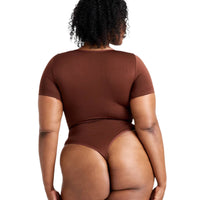 Square Neck Thong Bodysuit