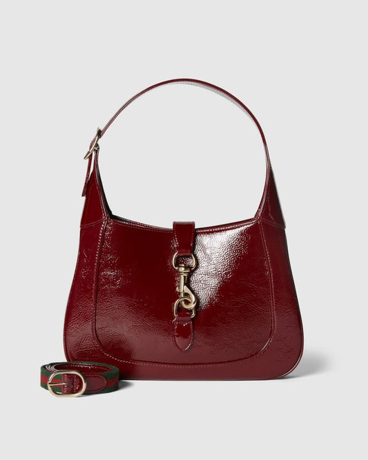 Jackie Medium Bag Rosso Ancora Red Patent Leather