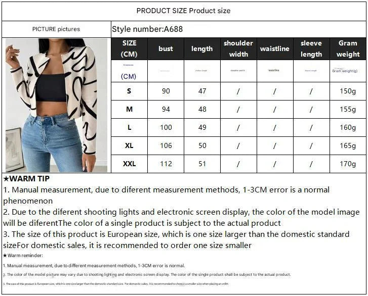 Abstract Print Cardigan Jacket