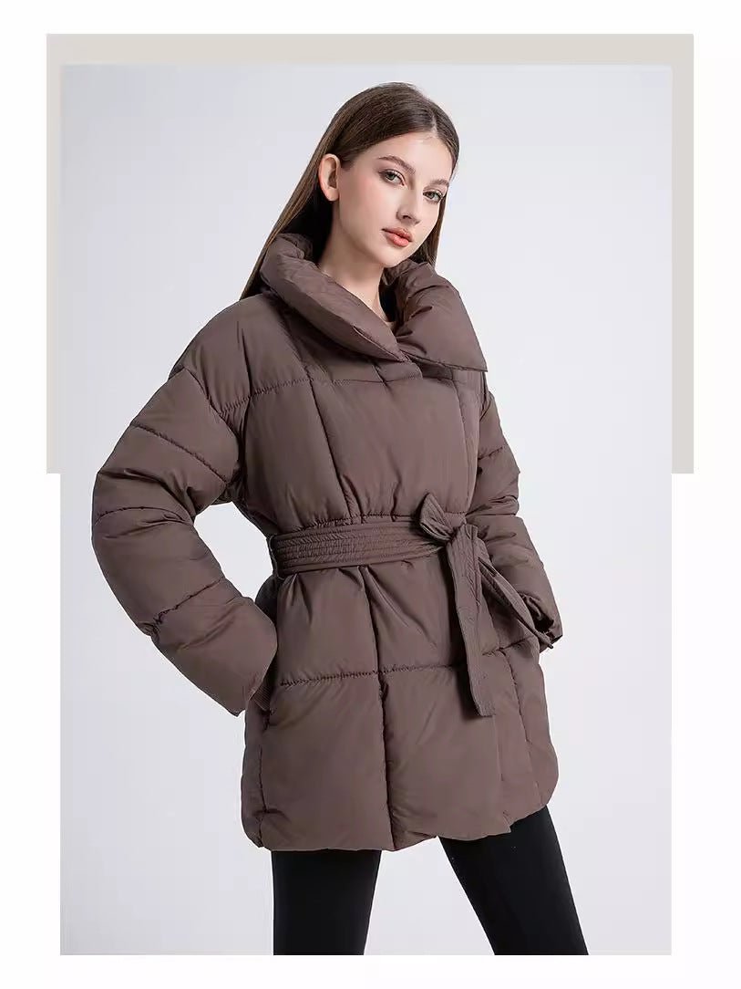 Mid-Length Waisted Puffer