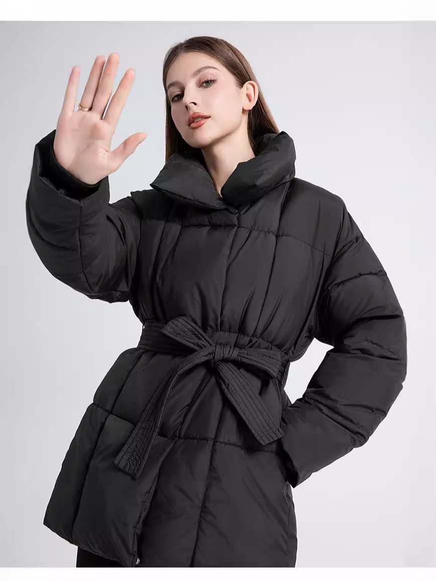Mid-Length Waisted Puffer
