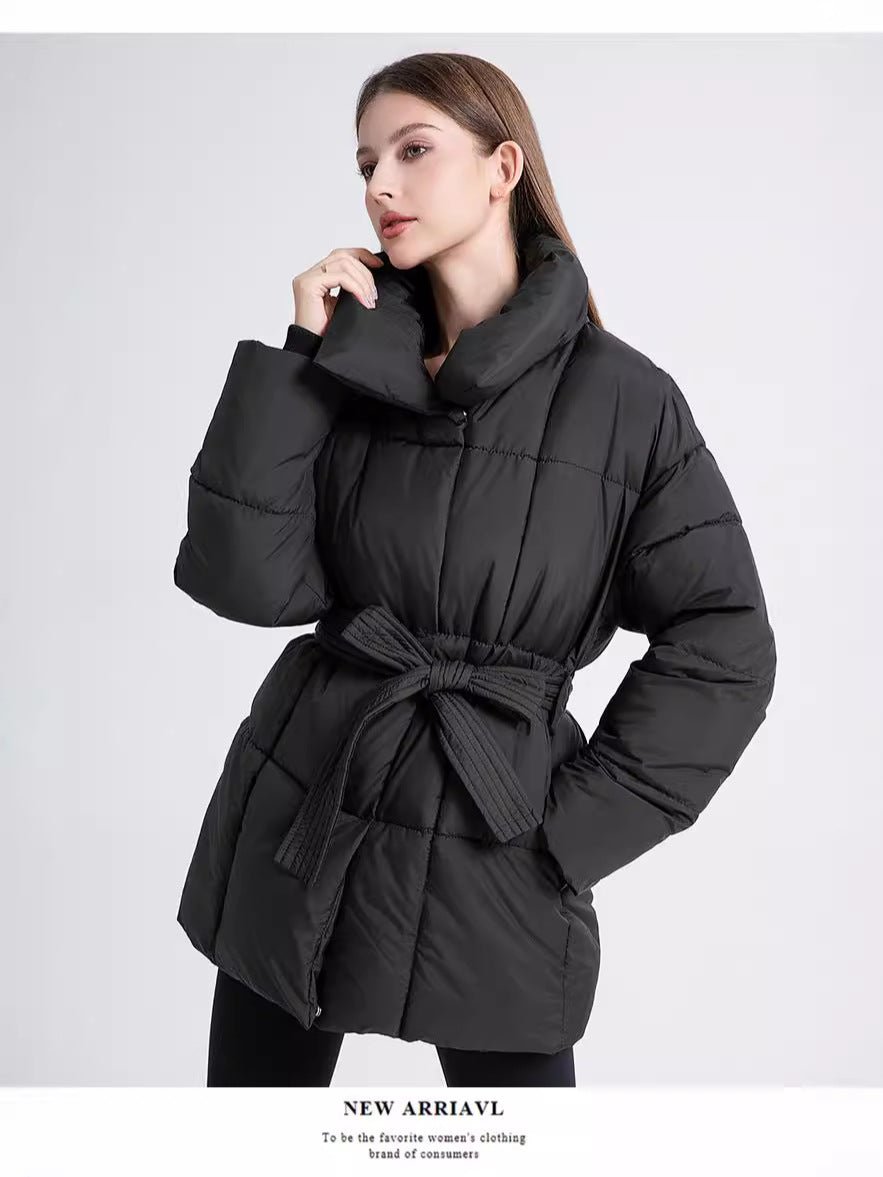 Mid-Length Waisted Puffer