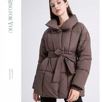 Mid-Length Waisted Puffer
