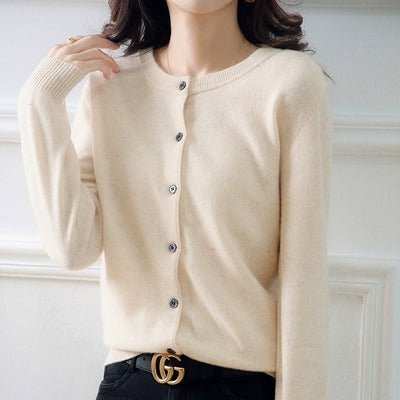 Loose Crew Neck Commuter Cardigan