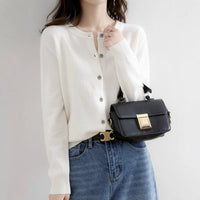 Loose Crew Neck Commuter Cardigan