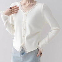 Pearl Button V-Neck Cardigan