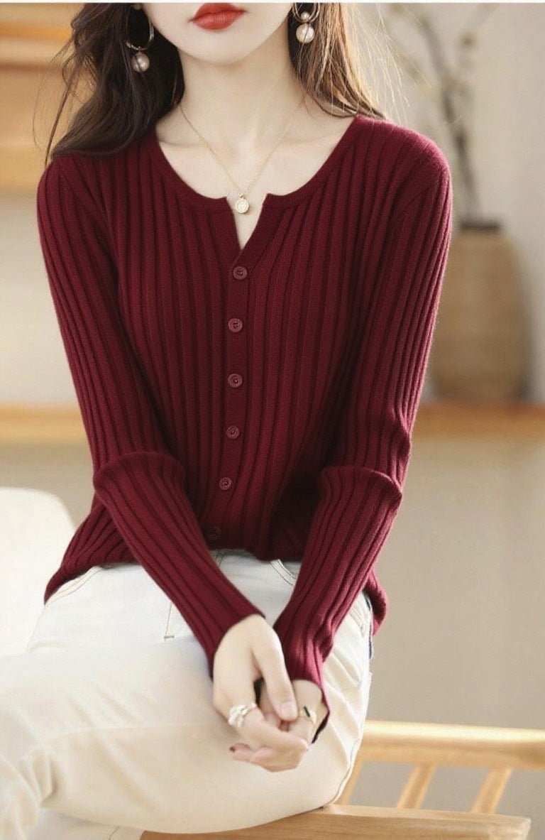 Slim V-Neck Commuter Cardigan