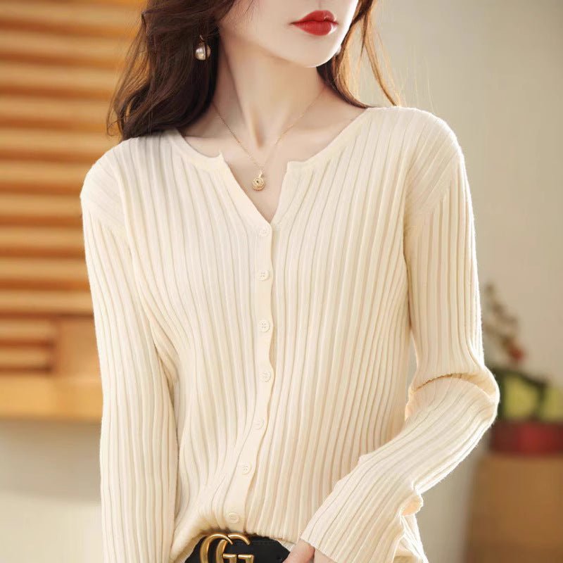 Slim V-Neck Commuter Cardigan