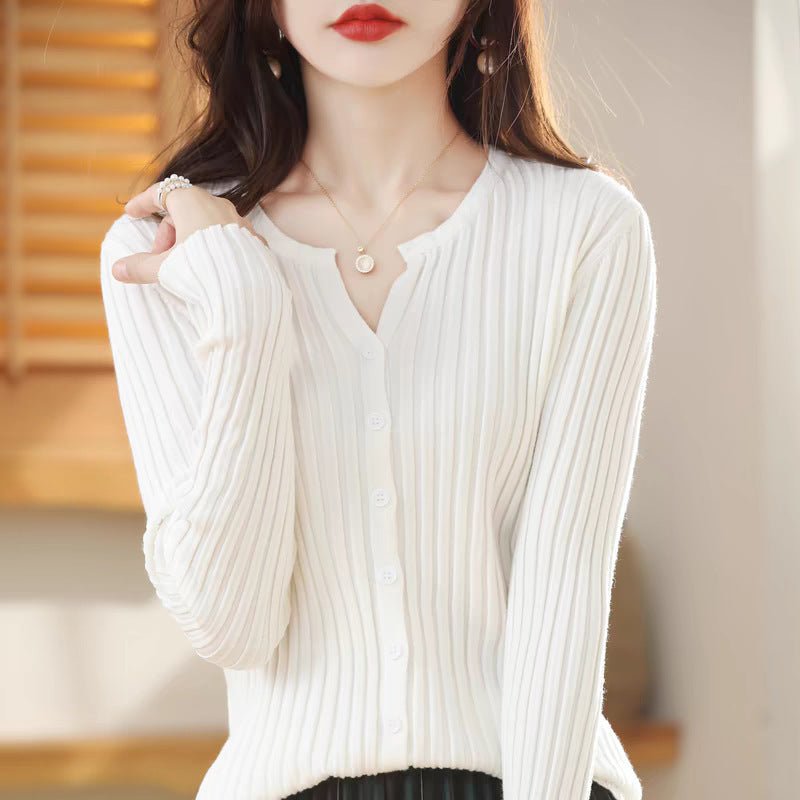 Slim V-Neck Commuter Cardigan