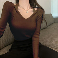 Slim V-Neck Urban Pullover