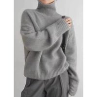 Loose Retro High-End Turtleneck Pullover