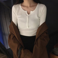 Slim V-Neck Core-Spun Pullover (9123)