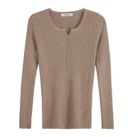 Slim V-Neck Core-Spun Pullover (9123)