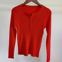 Slim V-Neck Core-Spun Pullover (9123)