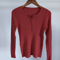 Slim V-Neck Core-Spun Pullover (9123)