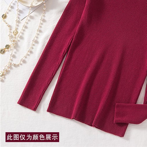 Slim V-Neck Core-Spun Pullover (9123)