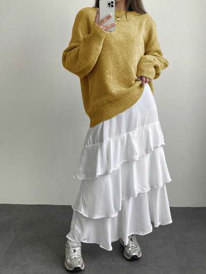 Loose Minimalist Knit Pullover
