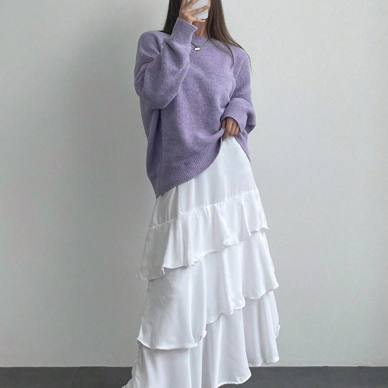 Loose Minimalist Knit Pullover