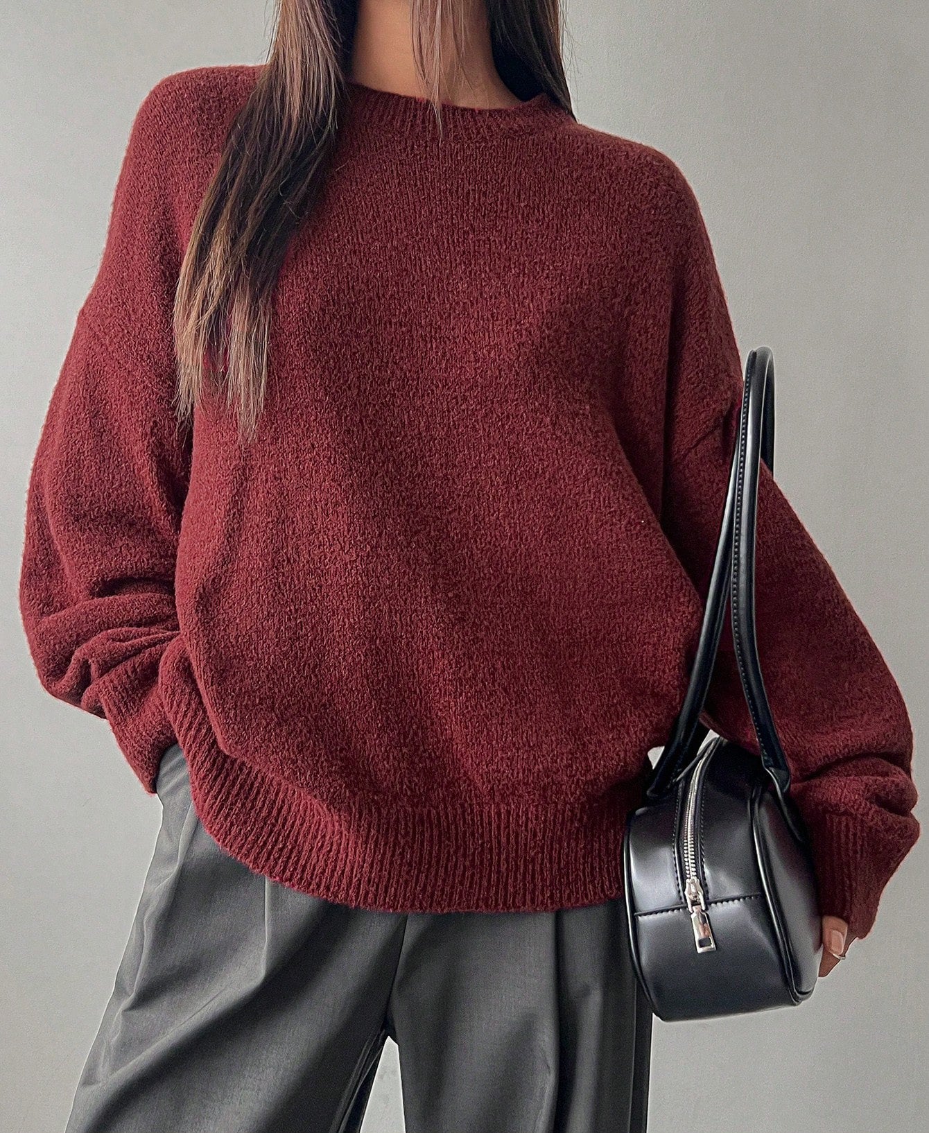 Loose Minimalist Knit Pullover