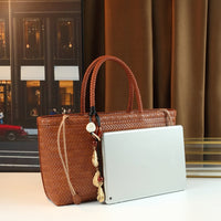 Large Coffee Brown Tote Bag