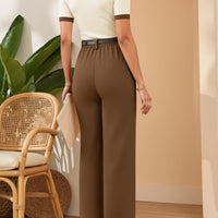 Short-Sleeve Polo Shirt And Casual Pants Outfit