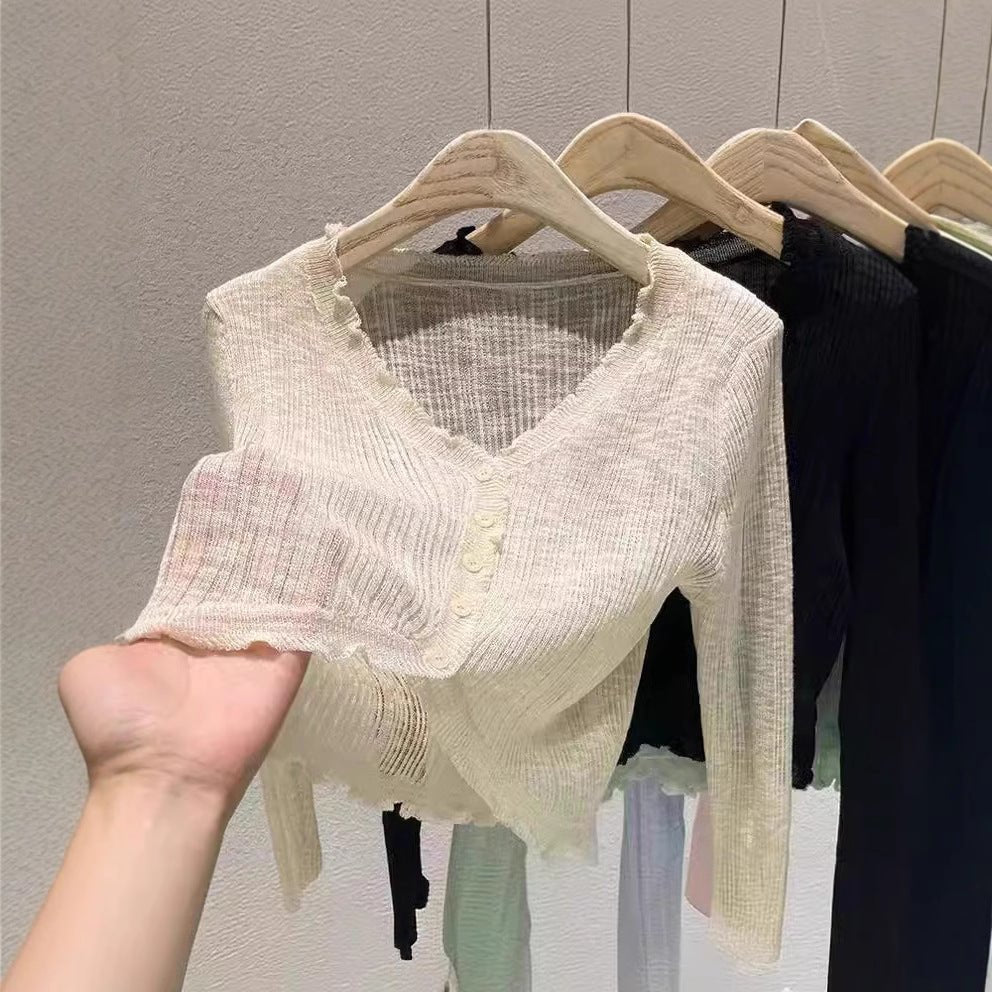 Bamboo Hemp Ruffled Long Sleeve Shirt