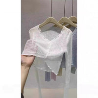 Bamboo Hemp Ruffled Long Sleeve Shirt