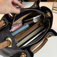 Chic Black Diamond Argyle - Tote with Adjustable Strap