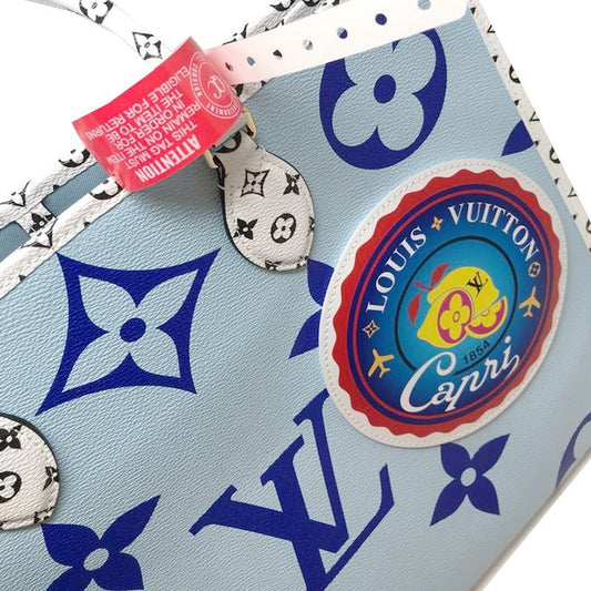 M44720 Monogram Giant Onthego Capri Blue Coated Canvas To