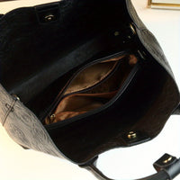 Vintage Rose Embossed Bucket Tote