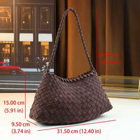 Mindia Houndstooth Woven Shoulder Bag