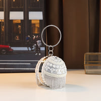 Golden Beaded Tassel Evening Clutch