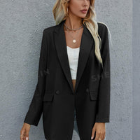 Clasi Flap Detail Double Button Blazer